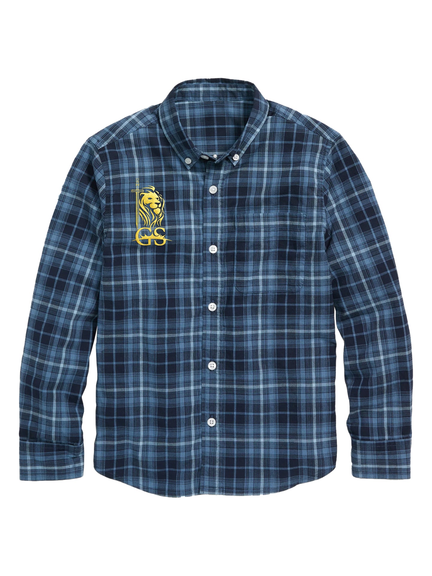 Blue Plaid Shirt for Boys